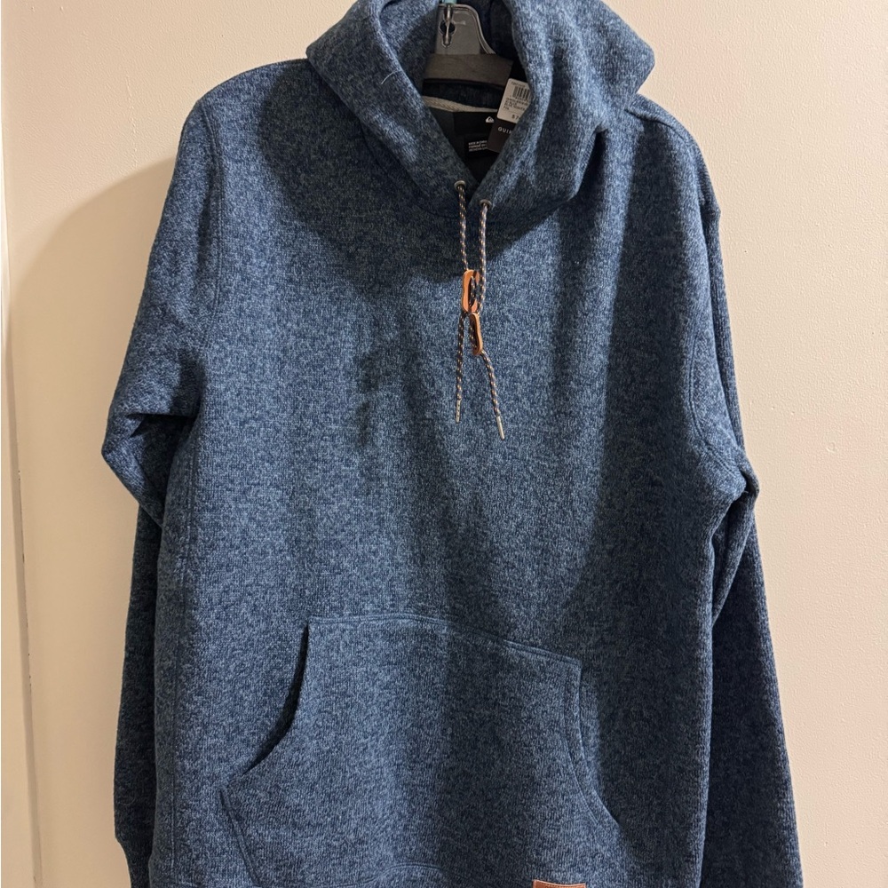 Quiksilver Men's Blue Knit Hoodie